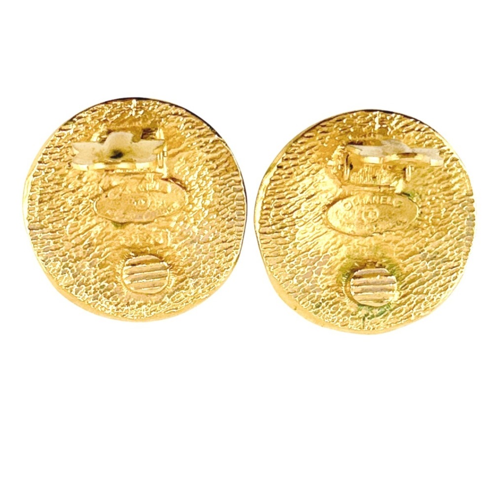 CHANEL Authentic Vintage Gold Earrings - Picture 3 of 11